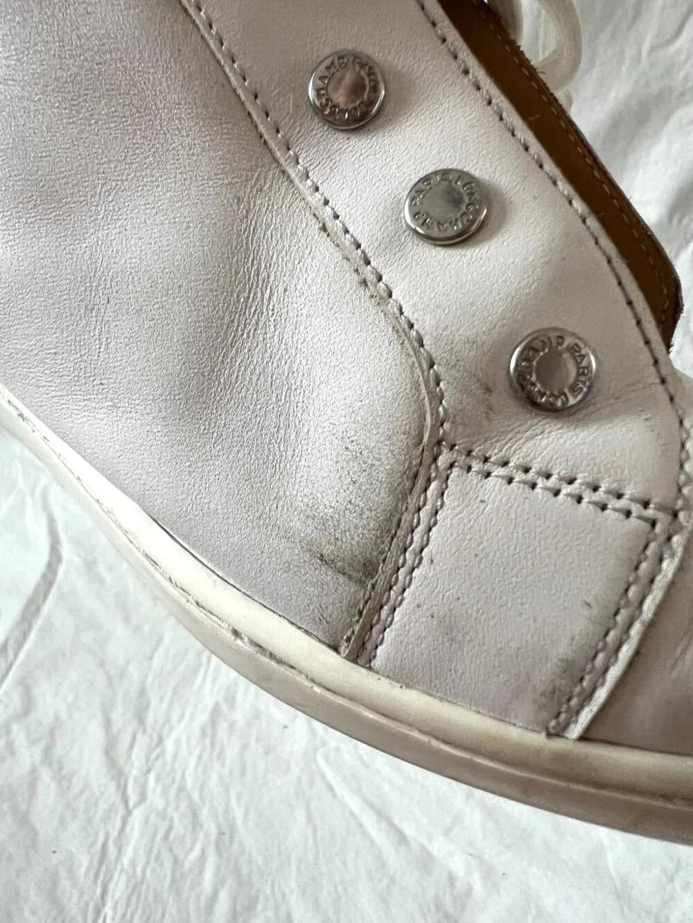 Longchamp sneakers FR 39 US 8 womens white leather lace up low top tennis shoes